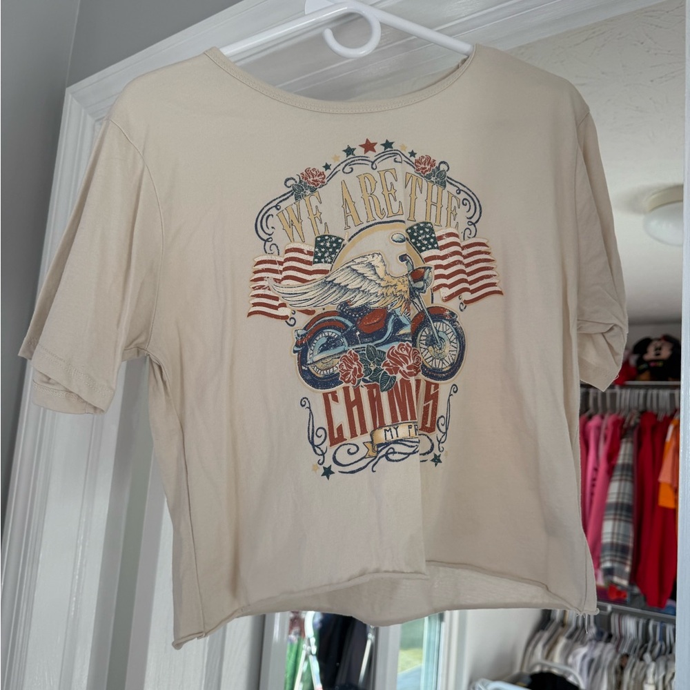 Altard State cropped America tee , size extra small.